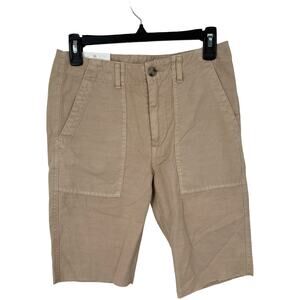 AG Adriano Goldschmied The Wes Utilitarian Relaxed Straight shorts Khaki Size 25
